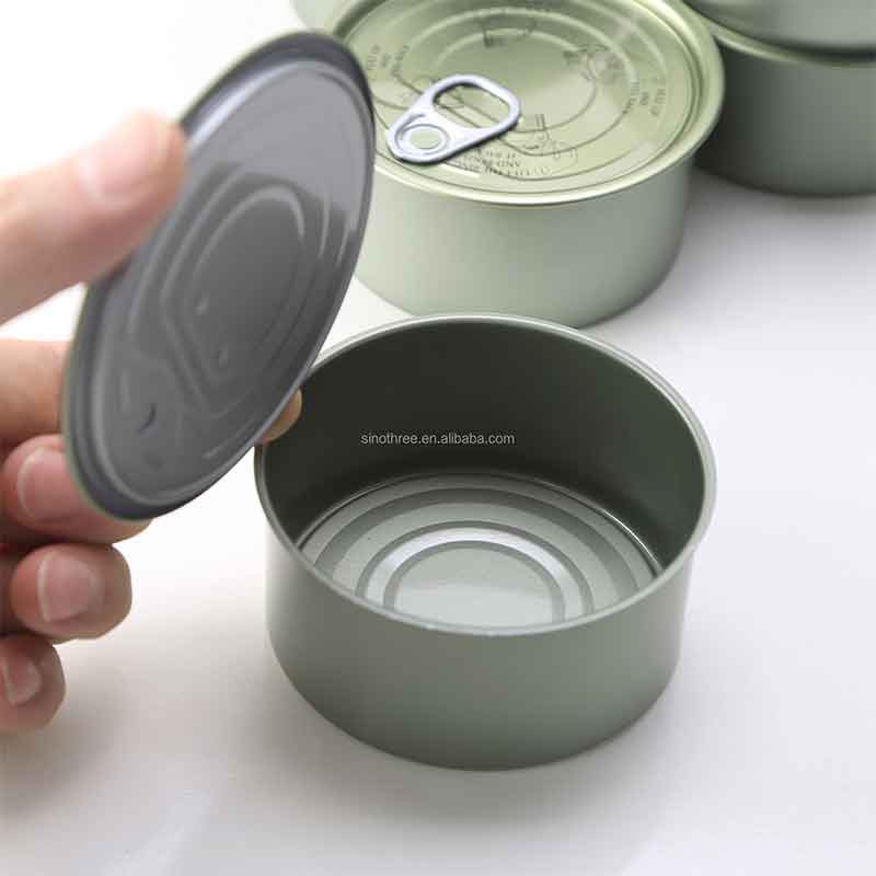 factory metal ring pull tin can for food packaging empty tuna fish 100ml 30g 85g 170g tin cans