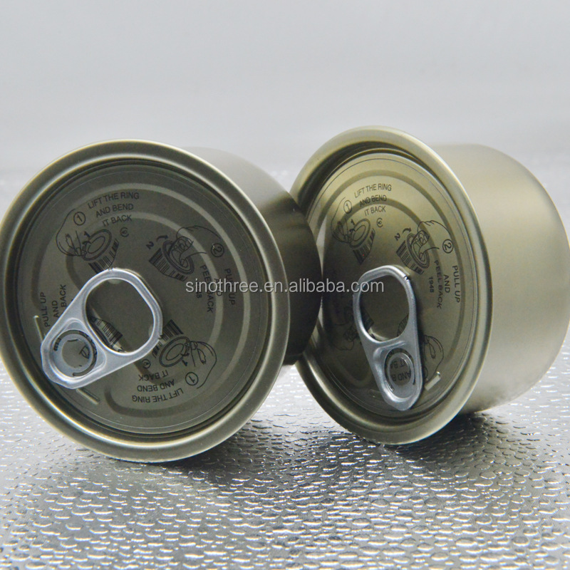 factory metal ring pull tin can for food packaging empty tuna fish 100ml 30g 85g 170g tin cans
