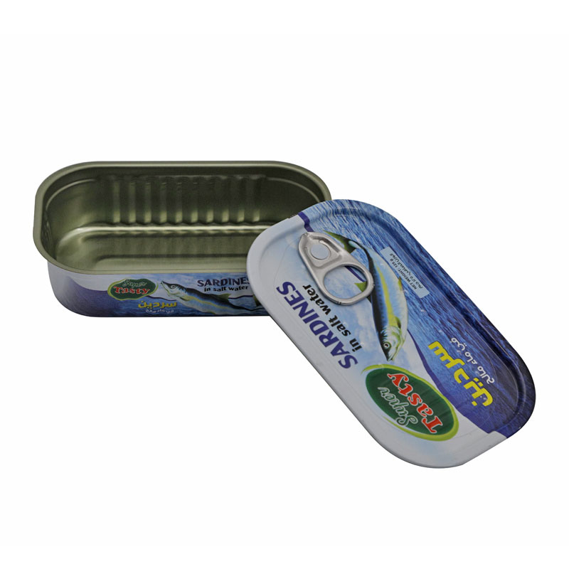Wholesale Price Food Grade 1/4 Club Tin Cans Manufacturer Rectangular Empty Cans For Sardine Fish Crab Meat Canning