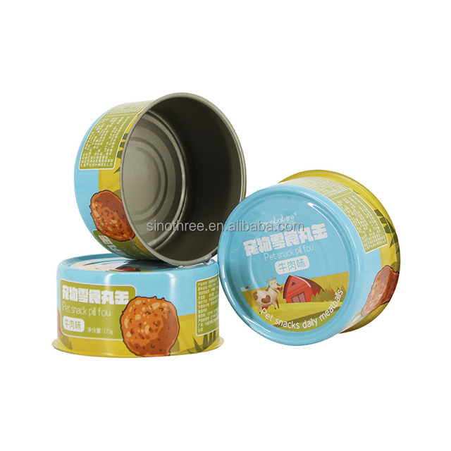 211*105 211*109 300*103 300*104 300*201 Empty Printed Tin Cans Manufacturer for Wet Pet Food Tuna Packaging