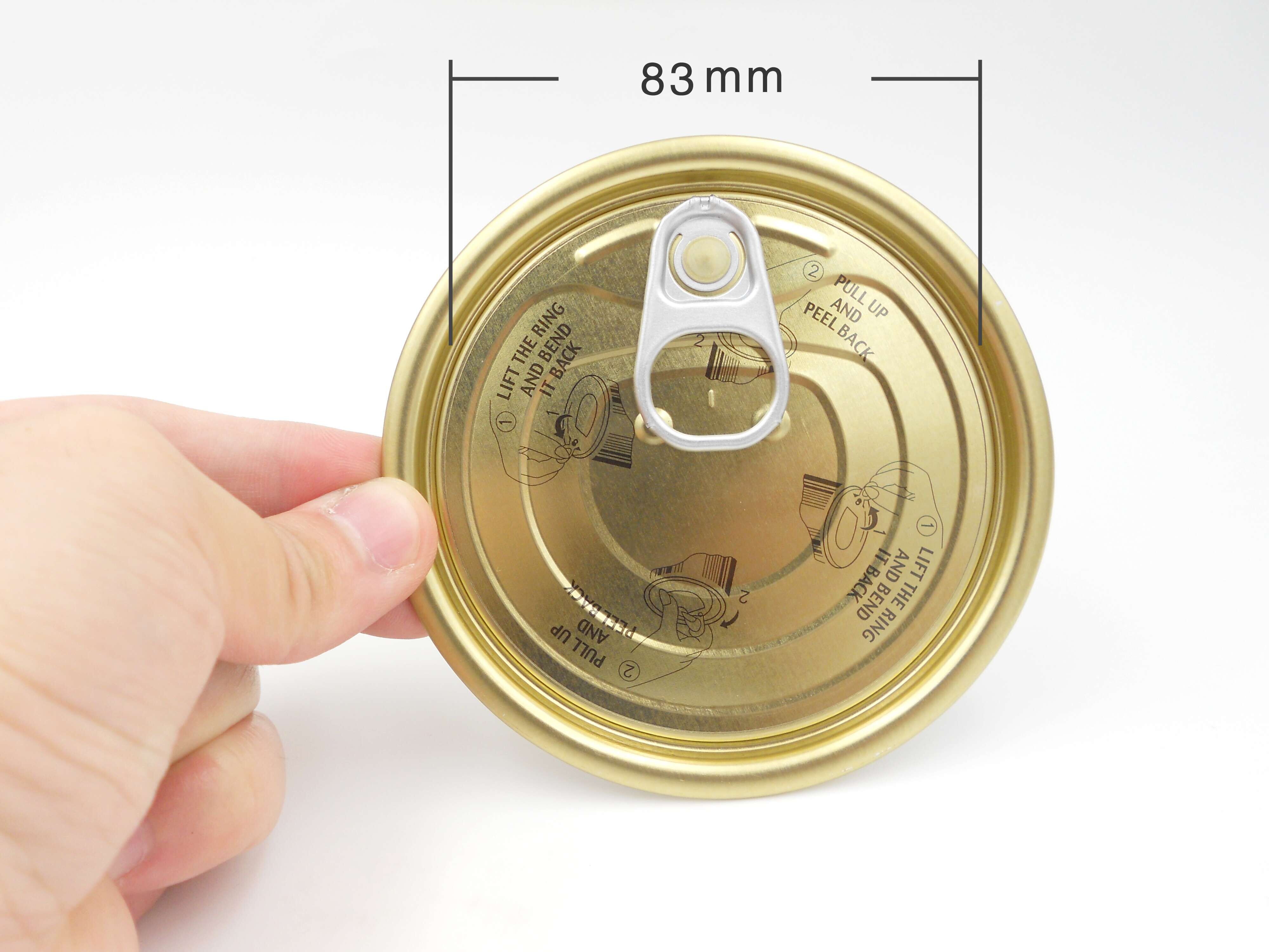 TFS SPTE Easy Open End 307 EOE Tuna Can Cover Can Top Cover 73mm Tinplate Lids