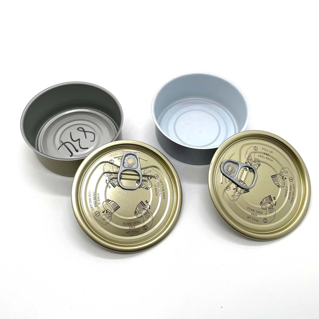 3oz 6oz Metal Cans Custom Print Size 2PC Container with Lids for Wet Pet Food Packaging