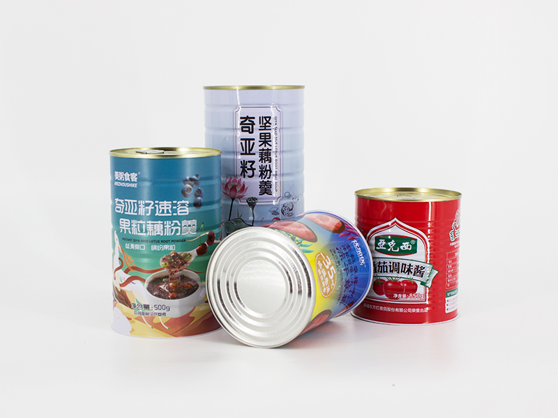 Empty Nuts Tin Cans Supplier Custom Print Container with Dust Cover for Nuts Peanuts